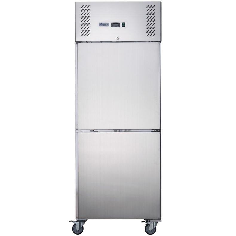 FED - X S/S Two Door Upright Freezer XURF600S1V - Commercial Kitchen Appliances