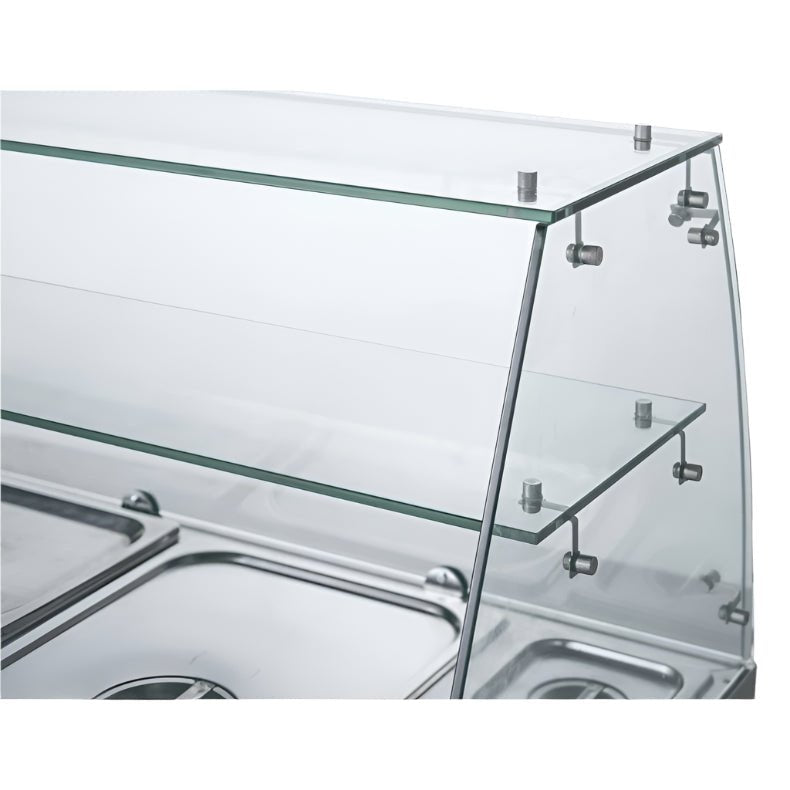 FED-X XS903GC salad prep fridge — top view with GN pan wells visible