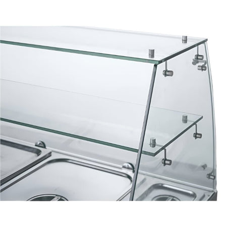 FED-X XS903GC salad prep fridge — top view with GN pan wells visible