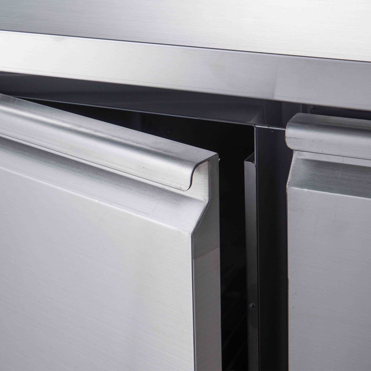 FED - X Three Door Salad Prep Fridge With Marble Top XGNS1300E - Commercial Kitchen Appliances