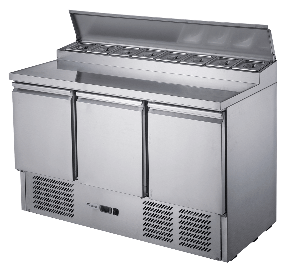 FED - X Three Door Salad Prep Fridge XGNS1300D - Commercial Kitchen Appliances