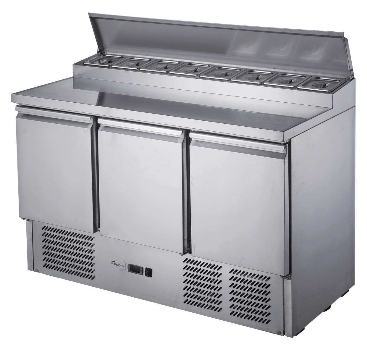 FED - X Three Door Salad Prep Fridge XGNS1300D - Commercial Kitchen Appliances