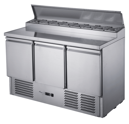 FED - X Three Door Salad Prep Fridge XGNS1300D - Commercial Kitchen Appliances