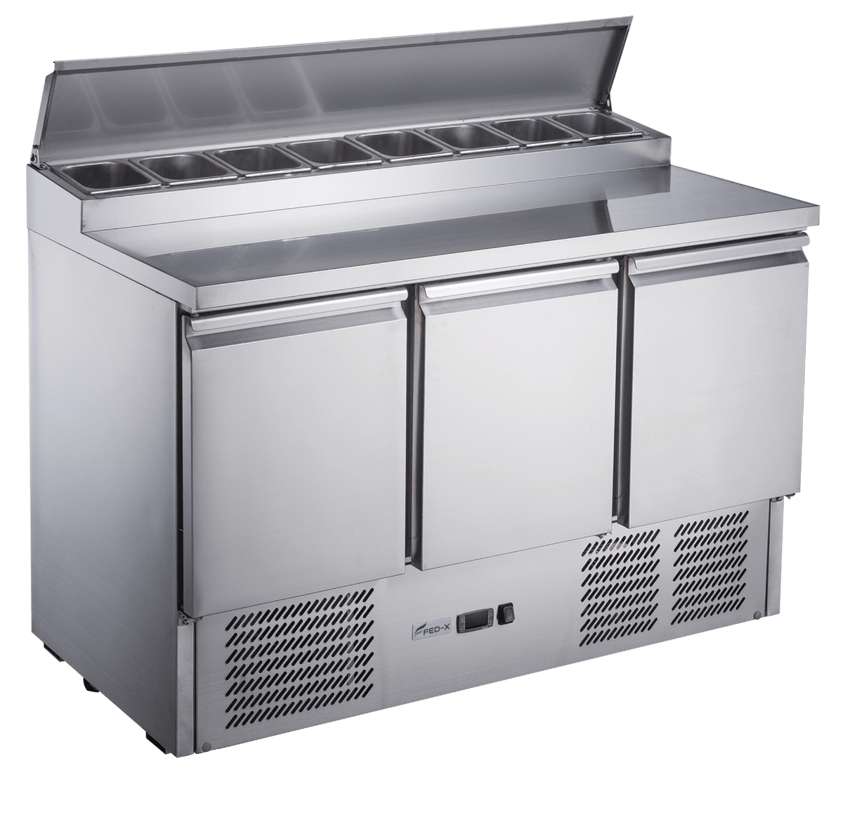 FED - X Three Door Salad Prep Fridge XGNS1300D - Commercial Kitchen Appliances