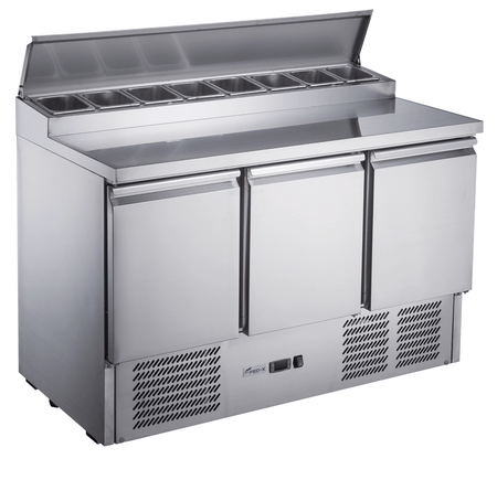 FED - X Three Door Salad Prep Fridge XGNS1300D - Commercial Kitchen Appliances