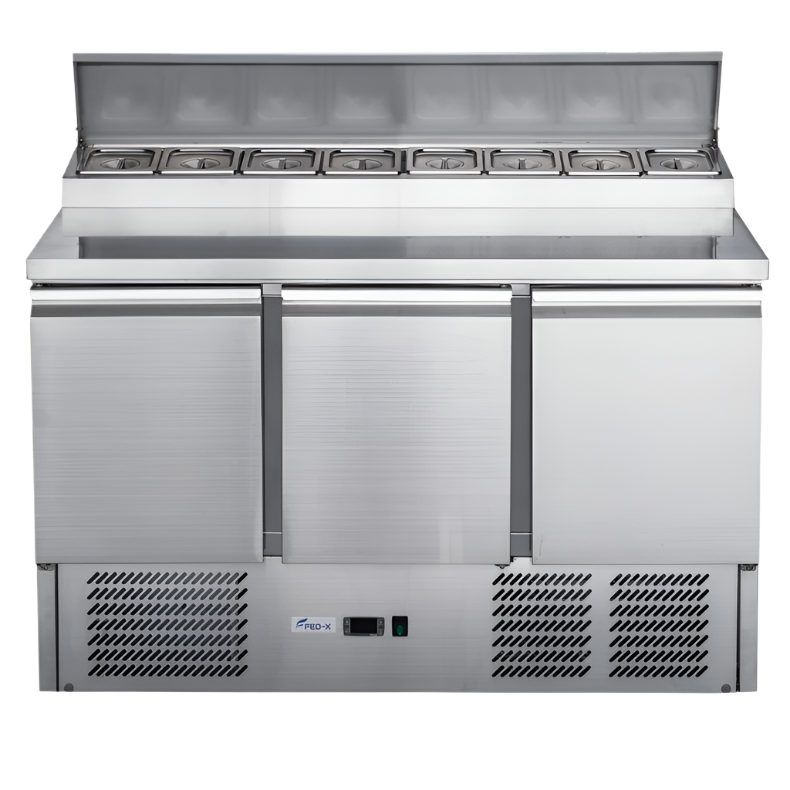 FED-X Three Door Salad Prep Fridge XGNS1300D - XGNS1300D