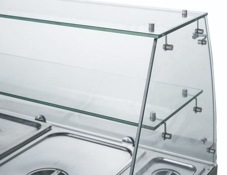FED - X Two Door Salad Prep Fridge With Square Glass Top XS900GC - Commercial Kitchen Appliances