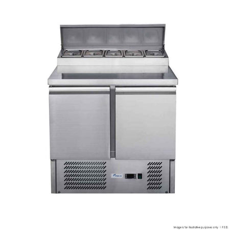 FED - X Two Door Salad Prep Fridge XGNS900D - Commercial Kitchen Appliances