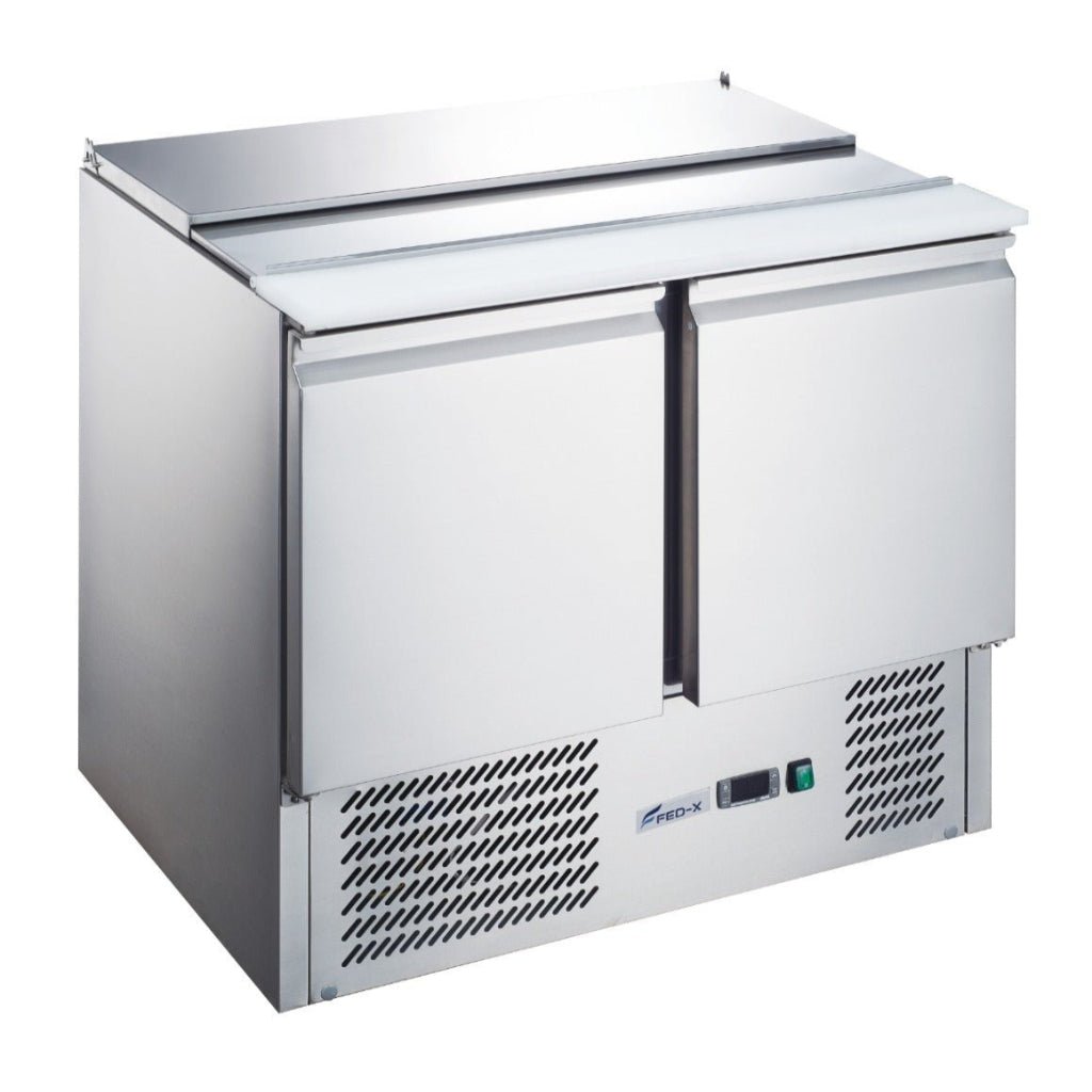 FED - X Two Door Salad Prep Fridge - XGNS900S - Commercial Kitchen Appliances