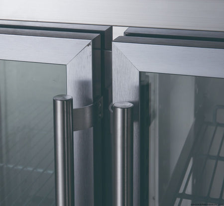 FED - X Two Glass Door Bench Fridge XUB6C13G2V - Commercial Kitchen Appliances