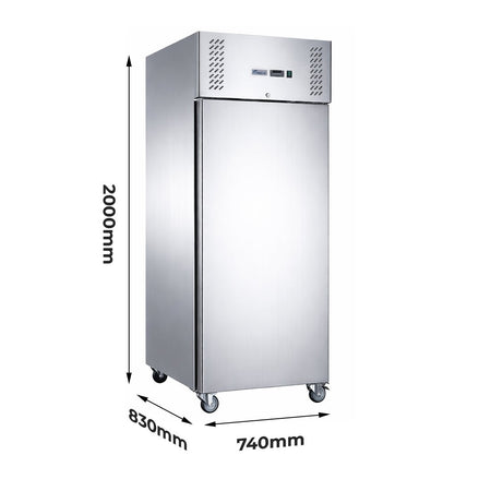 FED-X XURF650SFV Single Door Upright Freezer 650L Stainless Steel - Commercial Kitchen Appliances
