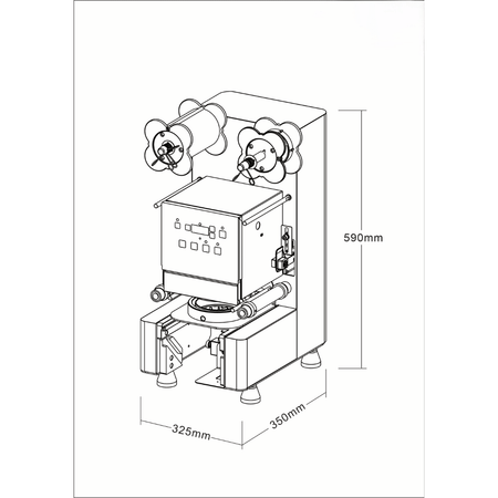 F.H.E Tévera Automatic Sealing Machine CS - 95B - Commercial Kitchen Appliances