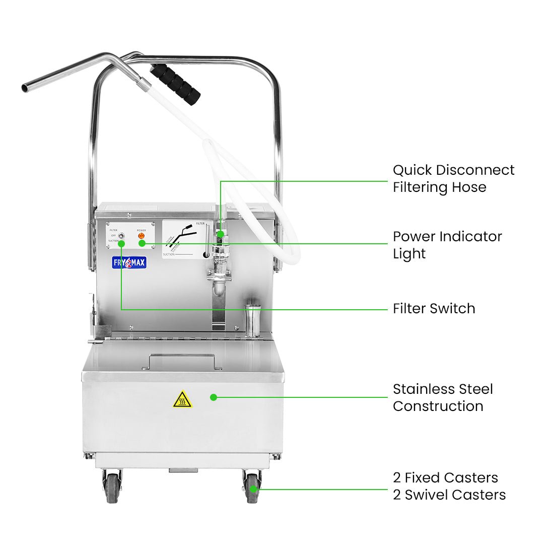 FryMax 42L Electric Oil Filter Machine EOF - 42 - Commercial Kitchen Appliances