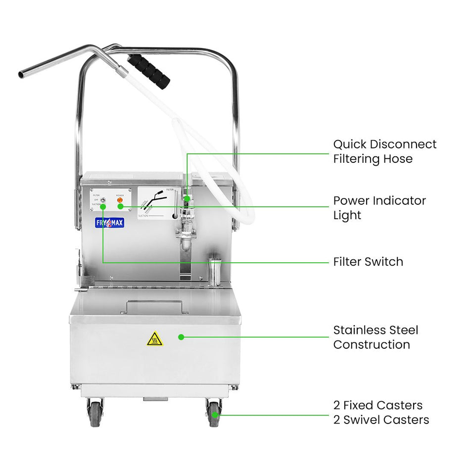 FryMax 42L Electric Oil Filter Machine EOF - 42 - Commercial Kitchen Appliances