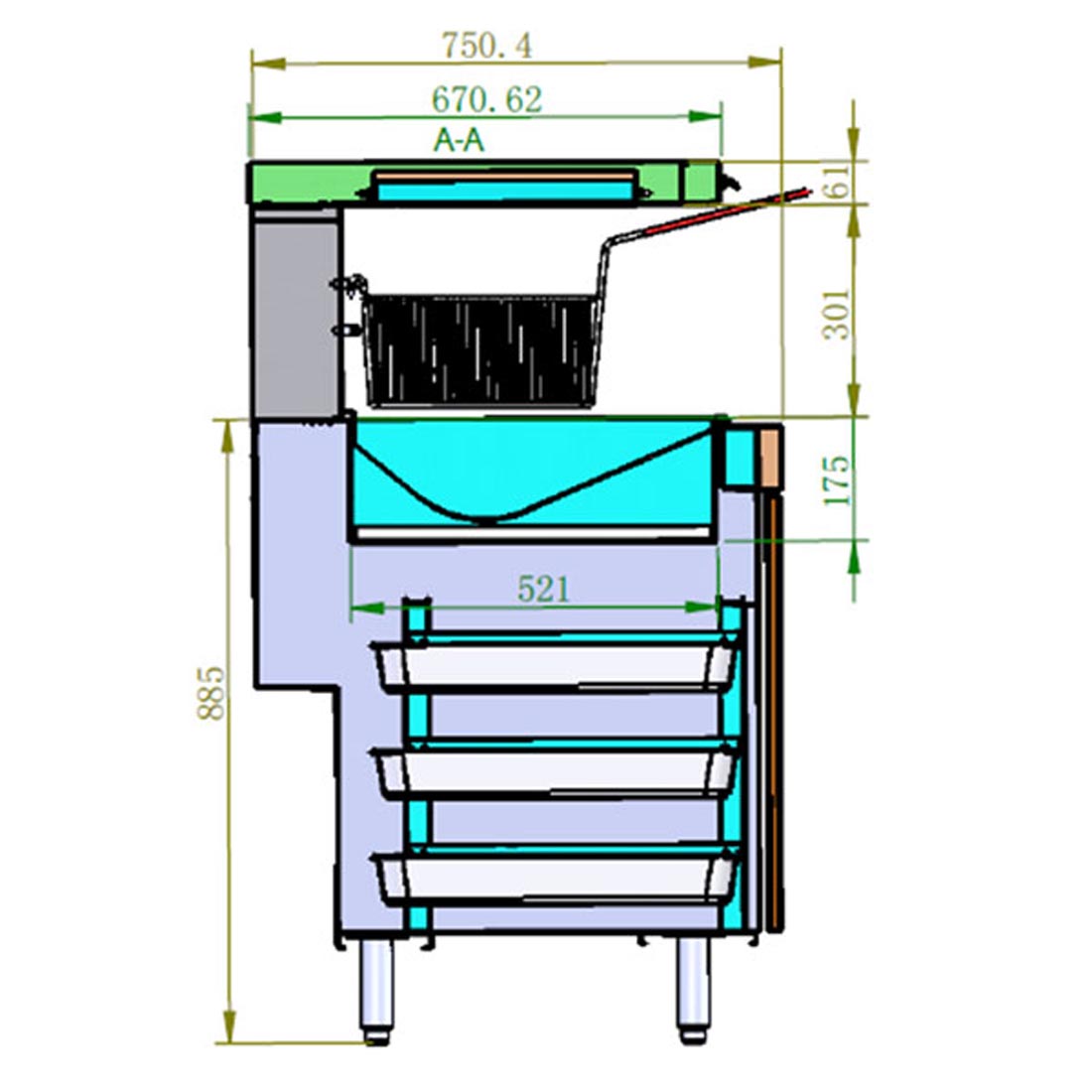 FryMAX Chip Dump VX15E - Commercial Kitchen Appliances