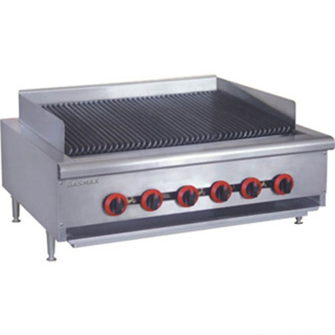 GasMax 6 Burner Char Grill Top QR - 36E - Commercial Kitchen Appliances