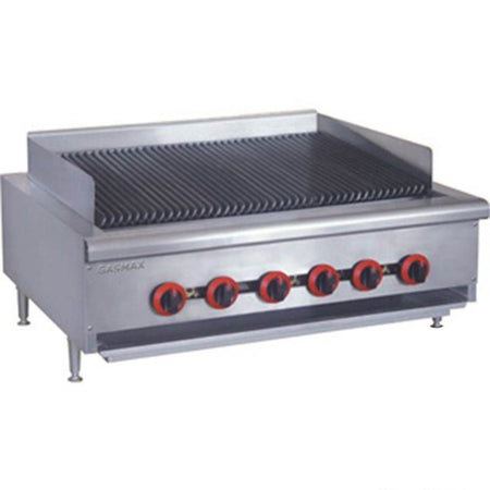 GasMax 6 Burner Char Grill Top QR - 36E - Commercial Kitchen Appliances