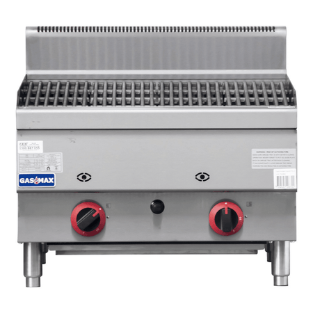 GASMAX Benchtop 2 Burner Chargrill NG 600mm - JUS - TRH60E - Commercial Kitchen Appliances