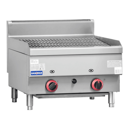 GASMAX Benchtop 2 Burner Chargrill NG 600mm - JUS - TRH60E - Commercial Kitchen Appliances