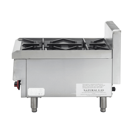 GasMax Benchtop 2 Burner Cooktop W/ Splashback JUS - TR - 2B - Commercial Kitchen Appliances