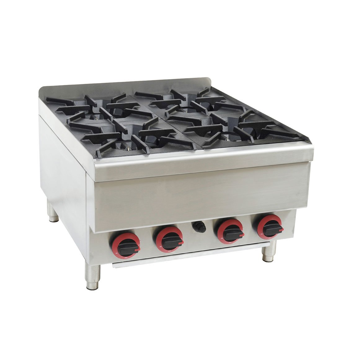Gasmax Benchtop Natural Gas 4 Burner Cooktop JUS - TR - 4 - Commercial Kitchen Appliances