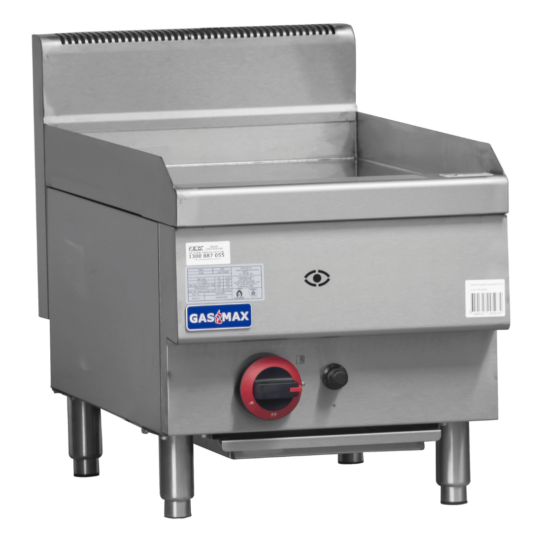 Gasmax JUS-TRG40E gas griddle — flame-failure ignition control