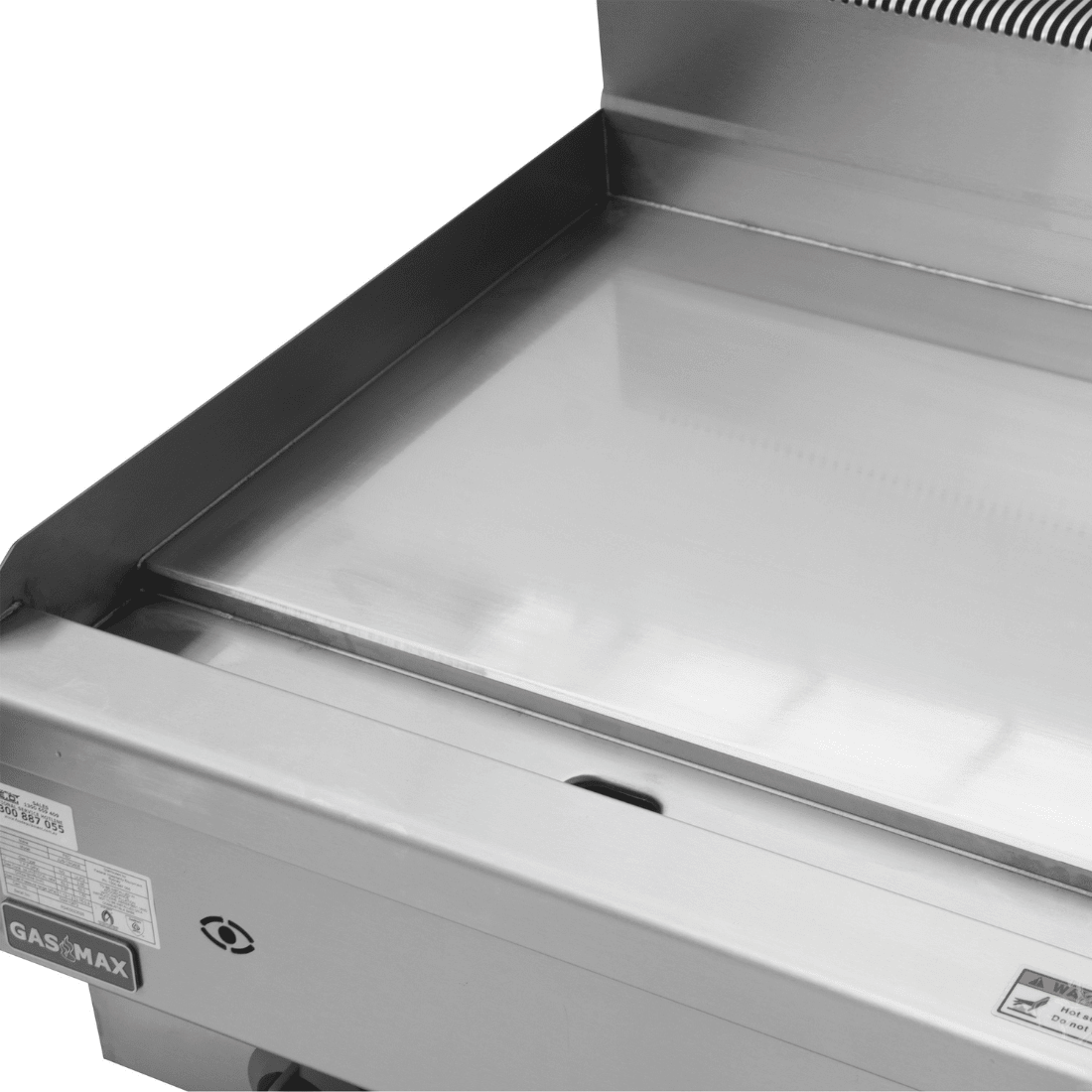Gasmax JUS-TRG40E gas griddle — on optional JUS400E stand