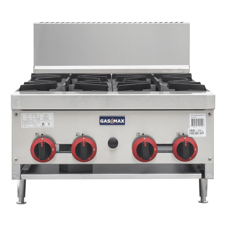 GasMax Gas Cook Top 4 Burner With Flame Failure RB - 4E - Commercial Kitchen Appliances