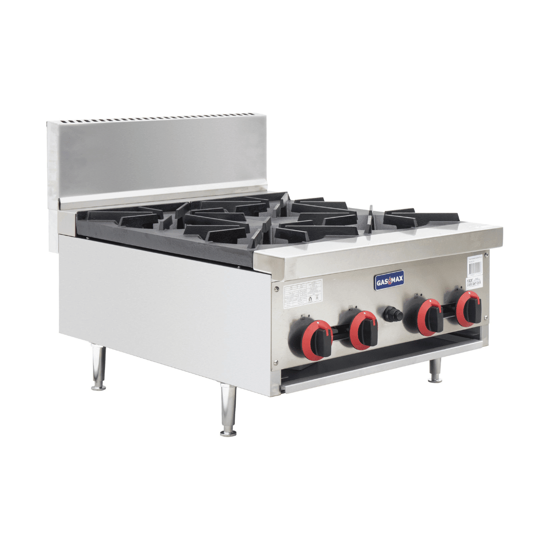 GasMax Gas Cook Top 4 Burner With Flame Failure RB - 4E - Commercial Kitchen Appliances