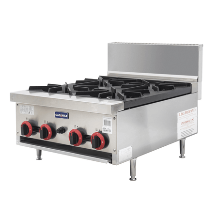 GasMax Gas Cook Top 4 Burner With Flame Failure RB - 4E - Commercial Kitchen Appliances