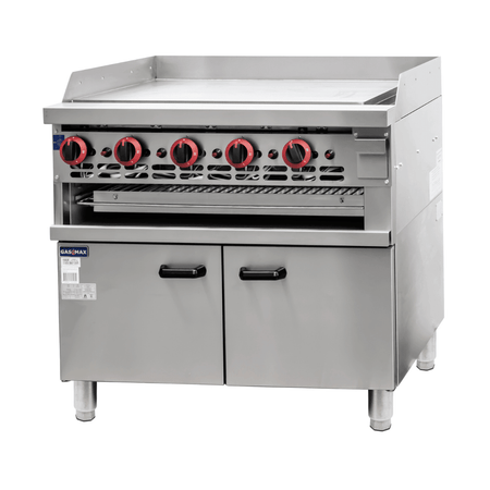 GasMax Gas Griddle And Gas Toaster With Cabinet GGS - 36 - Commercial Kitchen Appliances