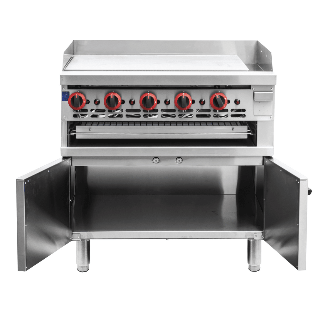 GasMax Gas Griddle And Gas Toaster With Cabinet GGS - 36 - Commercial Kitchen Appliances