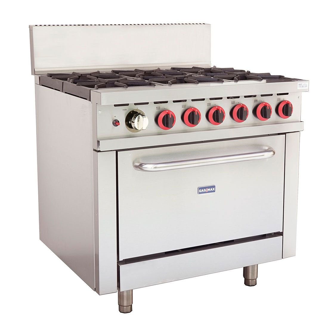 GasMax Gasmax 6 Burner With Oven Flame Failure GBS6T - Commercial Kitchen Appliances