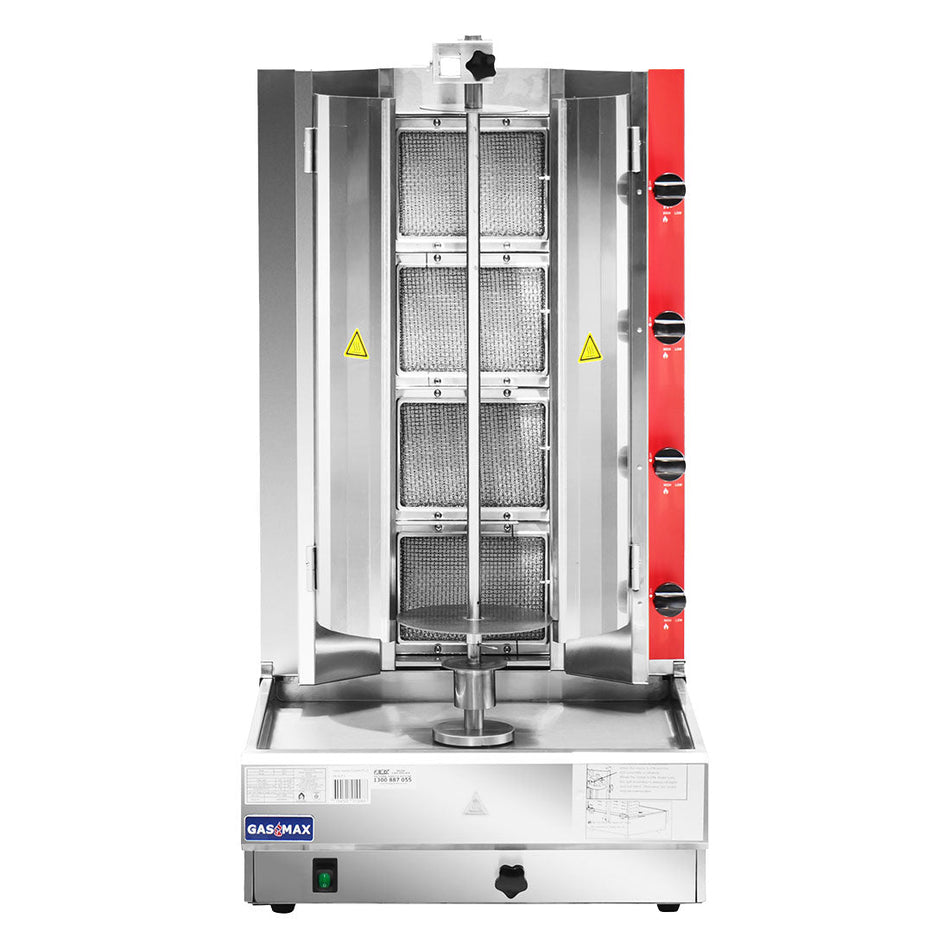 GasMax Semi - automatic 4 Burner NG Kebab Machine KB - 4 - Commercial Kitchen Appliances