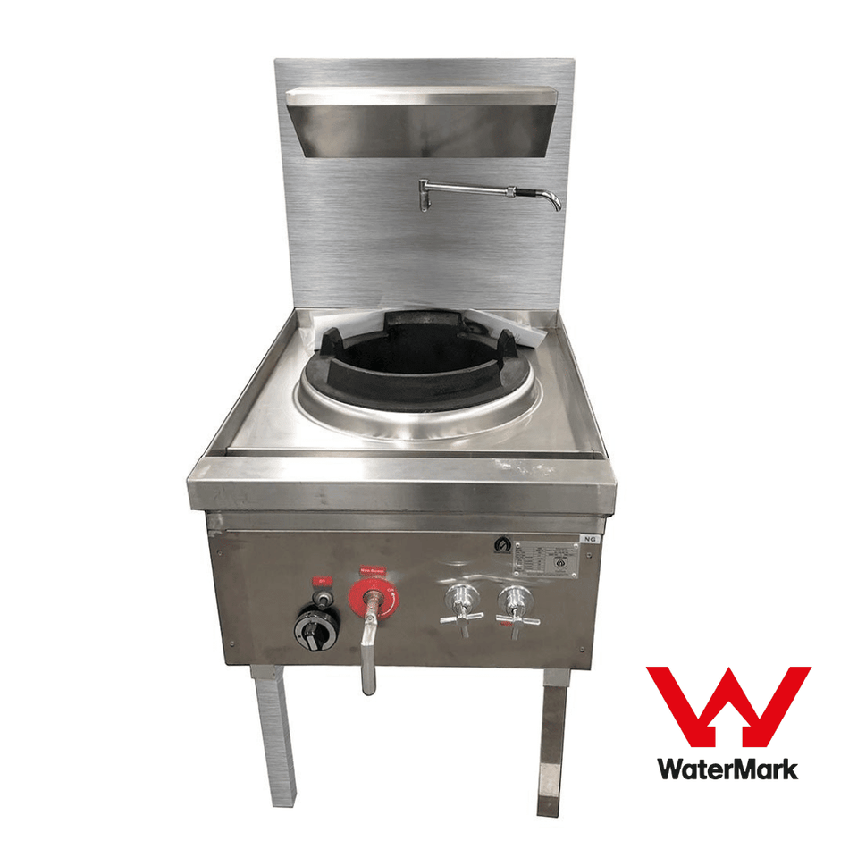 GasMax Stainless Steel Waterless Nature Gas Single Wok WW - 1N - Commercial Kitchen Appliances