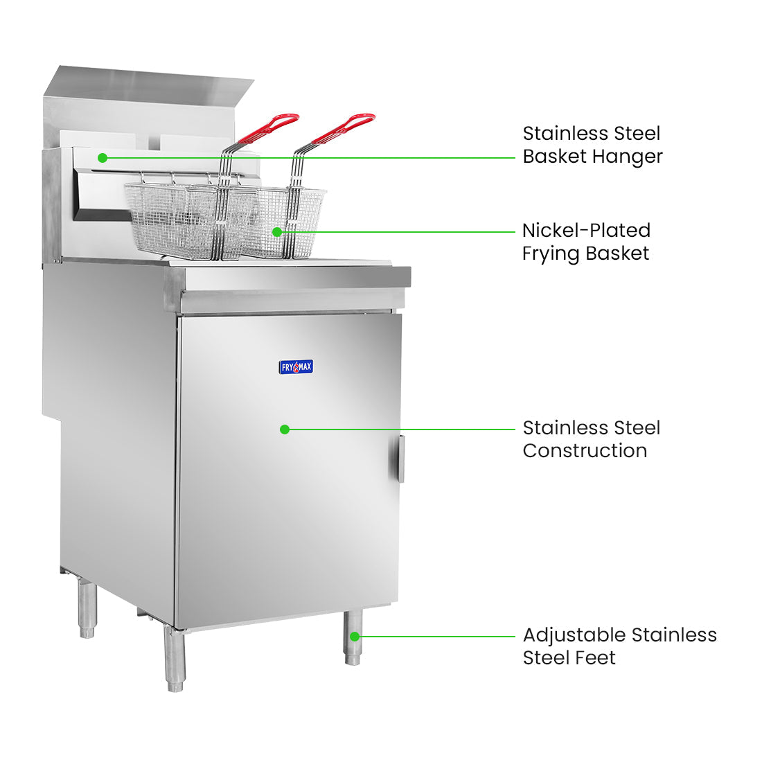 GasMAX Superfast Tube Twin Vat Fryer RC400TE - Commercial Kitchen Appliances