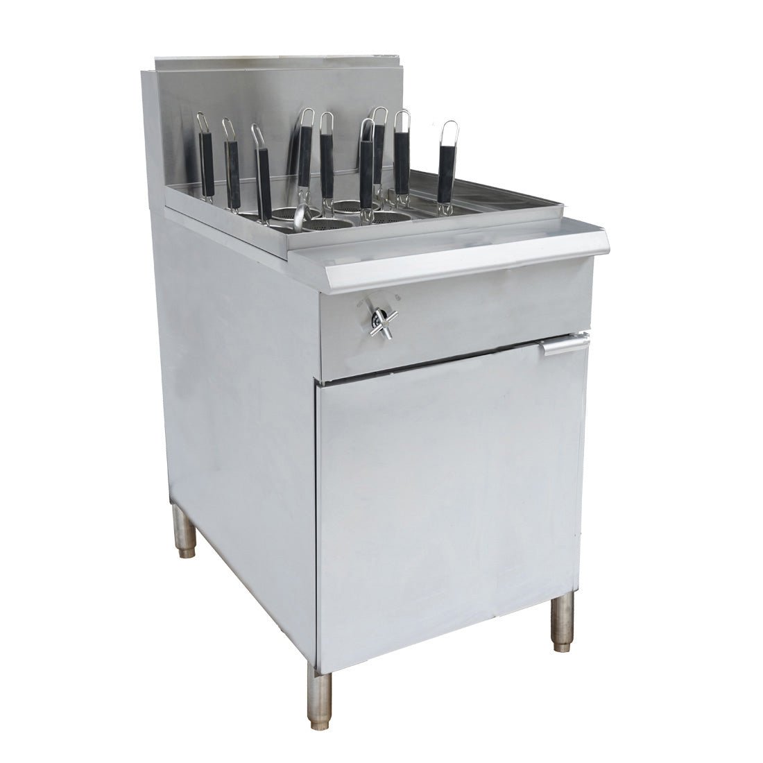 GasMax V Pan 9 Baskets Pasta And Noodle Cooker PC150 - 9 - Commercial Kitchen Appliances