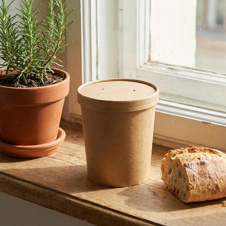 PakMax kraft paper deli container lid