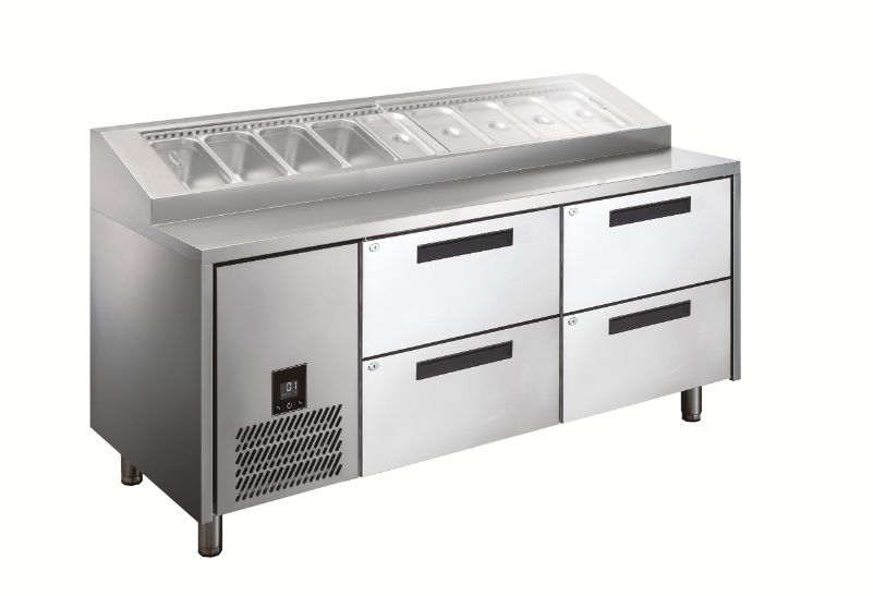 Glacian HPB1815DD Deep Drawer Pizza Prep Fridge 416L - Commercial Kitchen Appliances