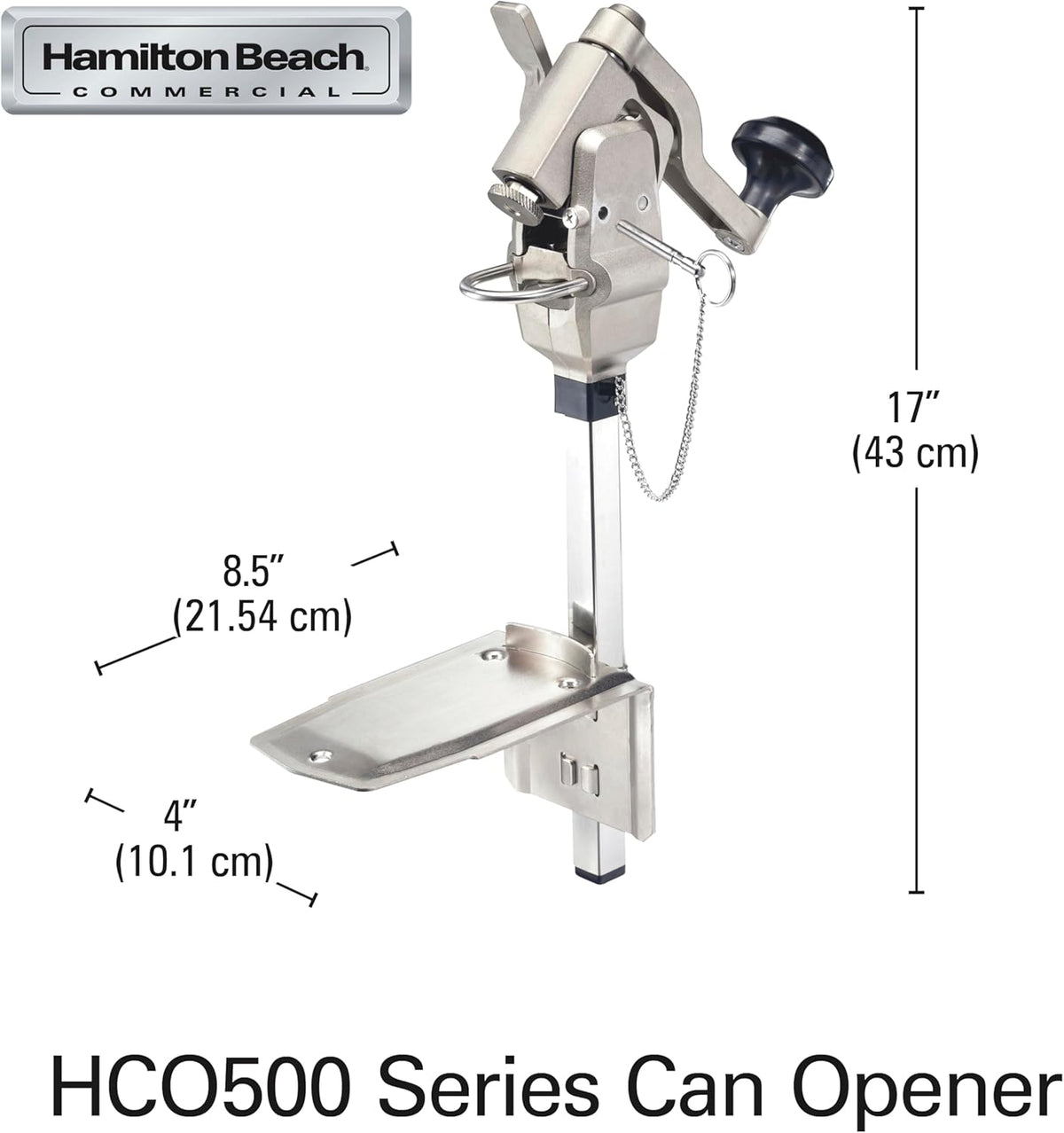 Hamilton Beach COH0500 Heavy Duty Side Cut Can Opener - Commercial Kitchen Appliances