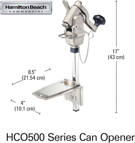 Hamilton Beach COH0500 Heavy Duty Side Cut Can Opener - Commercial Kitchen Appliances