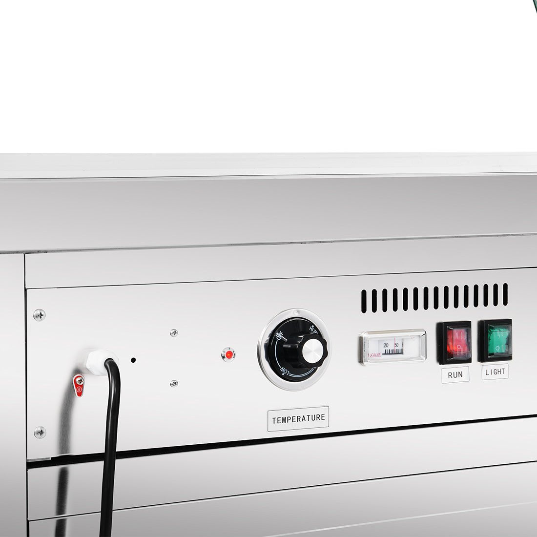 Heated Food Display without Glass Top Hold 4x1/1 GN Pans 1460x790x845mm - Commercial Kitchen Appliances