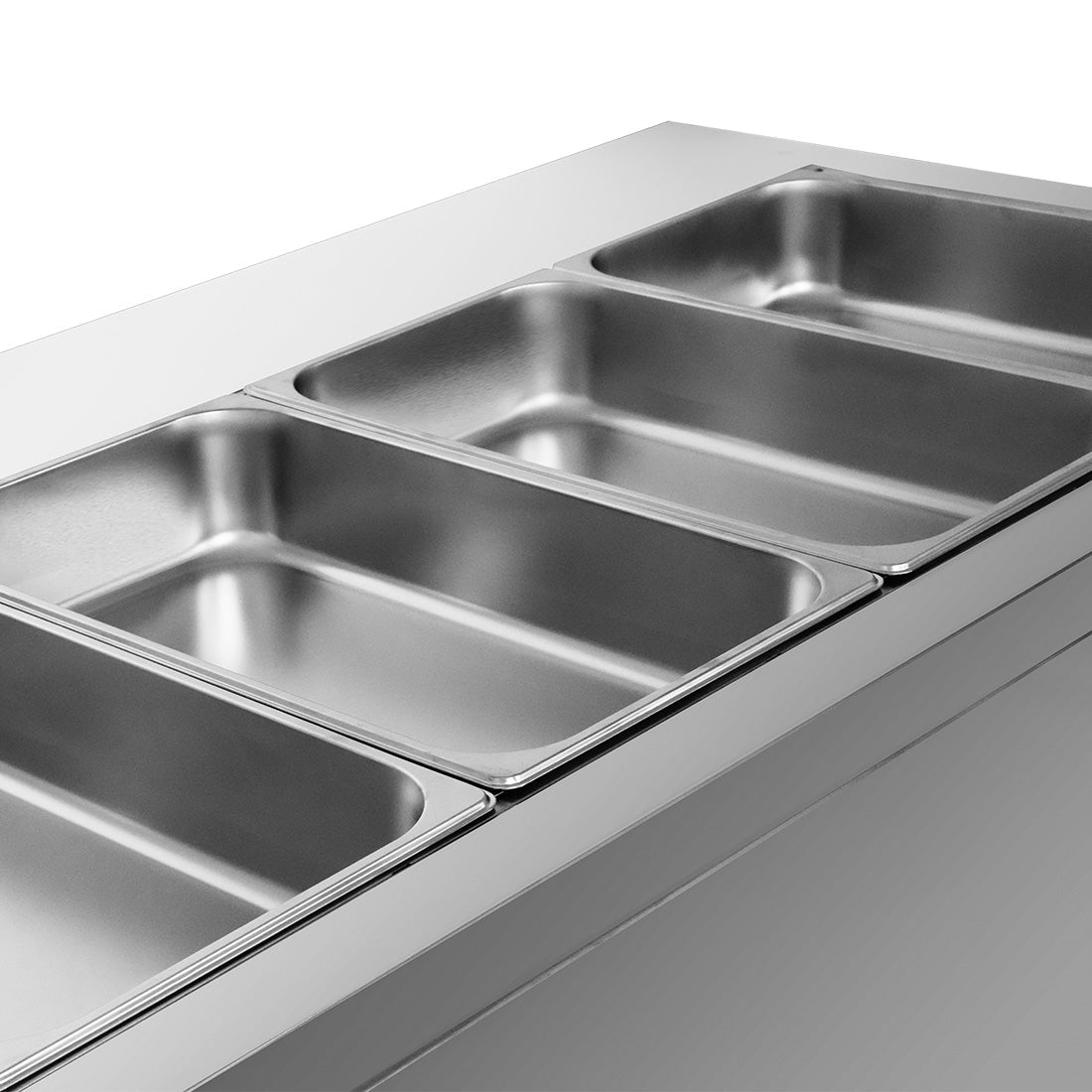Heated Food Display without Glass Top Hold 5x1/1 GN Pans 1800x790x845mm - Commercial Kitchen Appliances