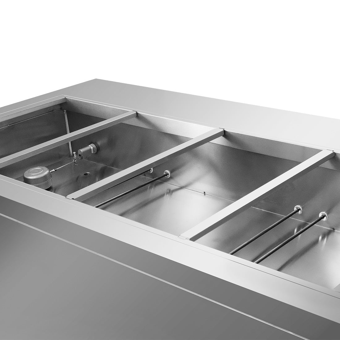 Heated Food Display without Glass Top Hold 5x1/1 GN Pans 1800x790x845mm - Commercial Kitchen Appliances