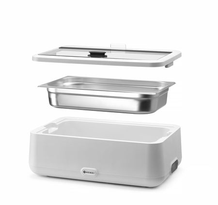 Hendi CDU0002 UNIQ Electric Chafing Dish GN 1/1 White - Commercial Kitchen Appliances