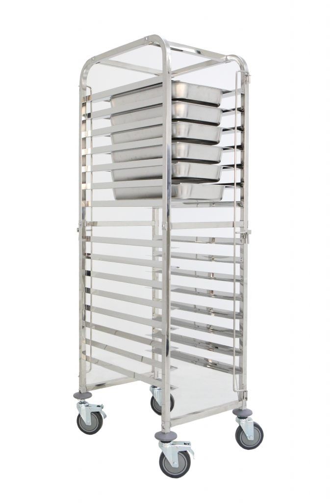 ICE Multi-Use GN & 600 x 400 Tray Trolley TRS1015 - Commercial Kitchen Appliances