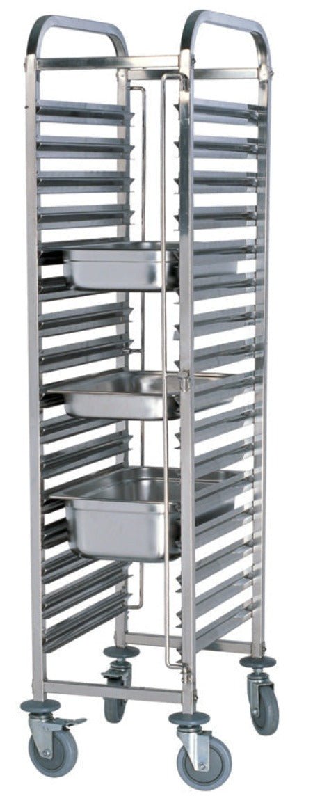 ICE Stainless Steel 15 Tier GN Trolley TRS0015 - Commercial Kitchen Appliances