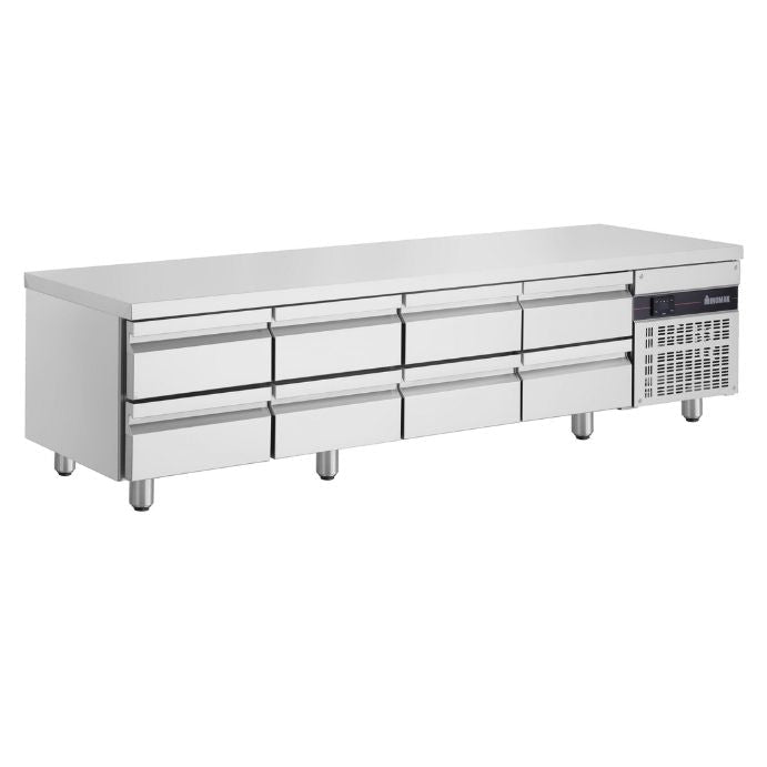 Inomak UBI72240LB Low Boy 8 Drawer Fridge 332L 2240mm - Commercial Kitchen Appliances