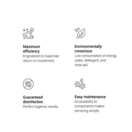 iNova Heated Recovery Pass - Through Dishwasher  -  WHC - 502TRCBD - Commercial Kitchen Appliances
