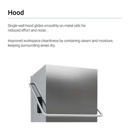 iNova Heated Recovery Pass - Through Dishwasher  -  WHC - 502TRCBD - Commercial Kitchen Appliances